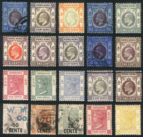 HONG KONG: Lot Of Old Stamps, Used And Mint (some With Gum, A Few Without Gum), Fine General Quality, HIGH CATALOG VALUE - Otros & Sin Clasificación