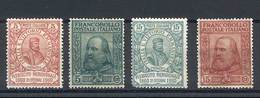 ITALY: Yv.83/86, 1910 Garibaldi, Complete Set Of 4 Values, VF Quality, Catalog Value Euros 400. - Zonder Classificatie