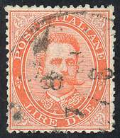 ITALY: Sc.51, 1879 2L. Orange, Used, VF Quality, Catalog Value US$350. - Unclassified