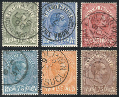 ITALY: Sc.Q1/Q6, 1884/6 Complete Set Of 6 Used Values, Very Fine Quality, Catalog Value US$476. - Unclassified