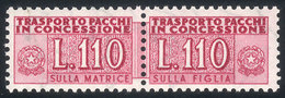 ITALY: Yvert 97, 1956/68 110L. Lilac Rose, Mint Never Hinged, Excellent Quality, Catalog Value Euros 450. - Non Classés