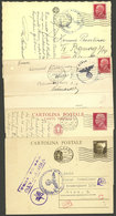 ITALY: 4 Cards Used In 1940/1 With Nazi Censor Marks, 3 Have Filing Holes, Interesting! - Non Classés