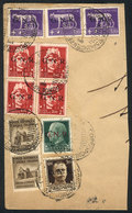 ITALY: Fragment Of A Cover Sent From Genova On 6/FE/1944, With Very Good Postage Of The Repubblica Sociale Italiana, Inc - Unclassified