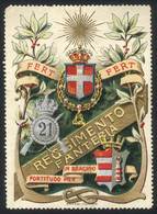 ITALY: Old Military Cinderella, 21th Infantry Regiment (21 Reggimento Fanteria), VF! - Non Classés