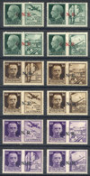 ITALY - SOCIAL REPUBLIC: Sassone 13/24, Complete Set Of 12 Values, Verona Printing, Excellent Quality (very Lightly Hing - Other & Unclassified