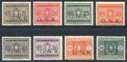 ITALY - SOCIAL REPUBLIC: Sa.47/I + 49/I/53/I + 55/I + 56/I, Brescia Printing, Mint Of Excellent Quality (very Lightly Hi - Other & Unclassified