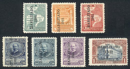 MEXICO: Yvert 479/485, Habilitados Of 1931, Complete Set Of 7 Values Mint Without Gum, VF Quality, Catalog Value Euros 1 - Mexique