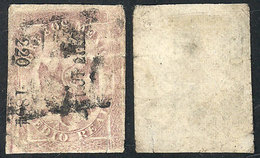 MEXICO: Sc.20b, 1864 ½r. Lilac With Overprint With District Name, Number And "1864", Small Faults, Good Appearance, Cata - Messico