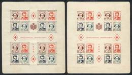 MONACO: Yv.3A + 3B, 1949 Red Cross, Perforated And Imperforate, Mint Never Hinged, Fine Quality, Catalog Value Euros 990 - Sonstige & Ohne Zuordnung