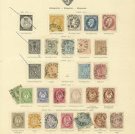 NORWAY: Collection On 3 Pages Of An Old Album, Including Scarce Stamps, Mixed Quality (from Some With Defects To Others  - Altri & Non Classificati