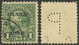 PANAMA CANAL: Sc.71, With Commercial "P" Perfin, VF Quality!" - Panamá