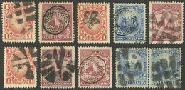 PERU: Sc.105 + Other Values, 10 Examples With Nice And Interesting MUTE Cancels, VF General Quality, Good Opportunity Fo - Peru