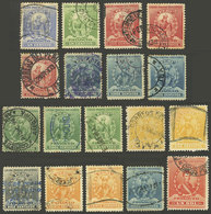 PERU: Sc.141 + Other Values, Lot Of 18 Stamps With Attractive Cancels, VF General Quality! - Peru