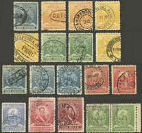 PERU: Sc.142 + Other Values, Lot Of 19 Stamps With Attractive Cancels, VF General Quality! - Peru