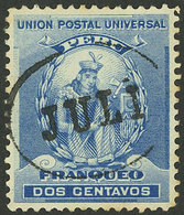 PERU: Sc.143, With Complete Cancel Of JULI, VF And Rare! - Perù