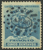 PERU: Sc.147, With Complete Cancel Of AMBO, VF And Rare! - Perù