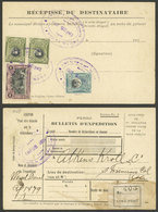 PERU: Dispatch Note For A Parcel Sent From Lima To USA On 28/JA/1924 Franked With 1S. (Sc.214 + 216 Pair + 217), Excelle - Perú