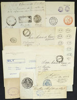 PERU: SAMPLES OF POSTMARKS: Lot Of Varied Papers And Covers With Varied Cancels, Some Rare, Very Interesting Group. Ex-H - Unclassified