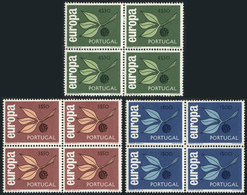 PORTUGAL: Yvert 971/973, 1965 Topic Europa, MNH Blocks Of 4, Excellent Quality, Catalog Value Euros 100. - Andere & Zonder Classificatie