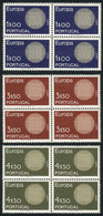 PORTUGAL: Yvert 1073/1075, 1970 Topic Europa, MNH Blocks Of 4, Excellent Quality, Catalog Value Euros 96. - Other & Unclassified