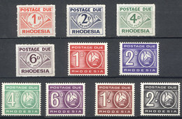 RHODESIA: Sc.J5/J8 + J9/J14, Never Hinged, Excellent Quality. - Andere & Zonder Classificatie