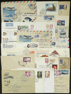 RUSSIA: 20 Covers Of 1970s And 1980s, Several With Marks Of ANTARCTIC STATIONS, Special Postmarks, Good Frankings, Etc., - Other & Unclassified