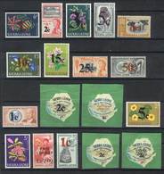 SIERRA LEONE: Sc. 271/9 + 280/5 + 286/99, 1964 And 1965, 3 Sets Of Surcharged Stamps, Never Hinged, Very Fine Quality. - Sierra Leona (1961-...)
