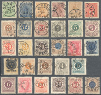 SWEDEN: Interesting Lot Of Old Stamps, Almost All Used And Of Very Fine Quality, With Some Very Attractive Cancels, Scot - Otros & Sin Clasificación