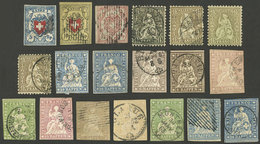 SWITZERLAND: Interesting Lot Of Classic And Old Stamps, Mixed Quality (some With Minor Defects, Several Of Fine To VF Qu - Otros & Sin Clasificación