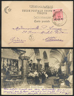 TURKEY: Postcard With View Of The Grand Bazar, Dated PÉRA 12/AP/1902, Sent To Athens (Greece) Franked With 10h. Of The A - Otros & Sin Clasificación