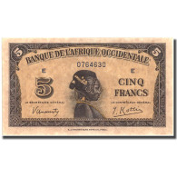 Billet, French West Africa, 5 Francs, 1942, 1942-12-14, KM:28b, SPL - West-Afrikaanse Staten