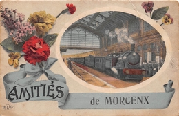 ¤¤   -   MORCENX   -  Amitiés De .........    -  Train , Gare  -   ¤¤ - Morcenx