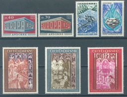 ANDORRE - MNH/** - 1969 - YEAR COMPLETE - Yv 194-200 -  Lot 19108 - Années Complètes