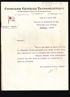 Marine / Cie Gle Transatlantique C.G.T. / Lettre Commandant Du France "Bord 5avril1928" : "manque De Politesse" - Zonder Classificatie