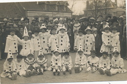 Belle Carte Photo Fete Enfants Costumés Carnaval Pierrots Clown  Photo Samuel Talbot Argent Sur Sauldre Cher - Carnival