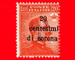 ITALIA - Nuovo - 1919 - Occupazioni - Emissioni Generali - Sovrastampati In Centesimi Di Corona - Effigie Di Vittorio Em - Andere & Zonder Classificatie