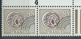[29] Variété :  Préos N° 143 Monnaie Gauloise Timbre Plus Petit Tenant à Normal  ** - Unused Stamps
