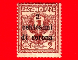 ITALIA - Nuovo - 1919 - Occupazioni - Emissioni Generali - Sovrastampati In Centesimi Di Corona - Aquila E Ornamenti - 2 - Altri & Non Classificati