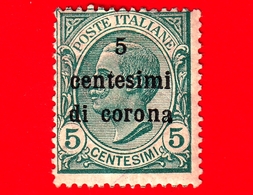 ITALIA - Nuovo - 1919 - Occupazioni - Emissioni Generali - Sovrastampati In Centesimi Di Corona - Effigie Di Vittorio Em - Autres & Non Classés