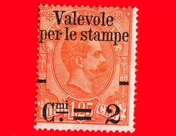 Nuovo - ITALIA REGNO - 1890 - Francobolli Per Pacchi Soprastampati Per Le Stampe - Effigie Di Umberto I Entro Un Ovale - - Postal Parcels