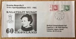Gronland - Greenland 1972 - 1982, Cover Jubilee Queen Margrethe II, Kalatdlit Nunat - Covers & Documents