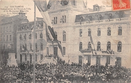 Delcampe - ¤¤  -   COUTANCE   -   Inauguration De L'Hôtel De Ville Et Du Monument Tourville En 1907    -   ¤¤ - Coutances
