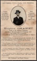 VP14.605 - MILITARIA - Faire - Part De Décès - Soldat E. CHANET 92 ème Rgt D'Infanterie Mort à MONTFERRAND - Obituary Notices