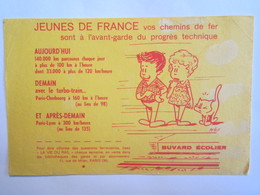 Publicité Buvard Buvards Jeunes De France La Vie Du Rail - Produits Ménagers