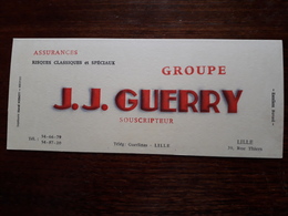 L18/46 Buvard. Assurances. J.J. Guerry. Lille - Bank & Versicherung
