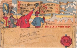 0919 "TORINO - 1904 FESTEGGIAMENTI UNIVERSITARI - V° CENTENARIO DELL'ATENEO TORINESE" ANIMATA. CART  SPED 1904 - Betogingen