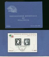 ITALIA - LIBRETTO ESPOSIZIONE MONDIALE FILATELIA 1985 - Perfetto - Booklets