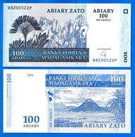 Madagascar 100 Ariary 2004 Neuf UNC 500 Francs Africa Que Prix + Port Billet Paypal Skrill Bitcoin OK - Madagaskar