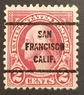 1923,  George Washington, San Francisco, Calif. Preoblitere, Precancel, Vorausentwertung,United States Of America, USA - Voorafgestempeld