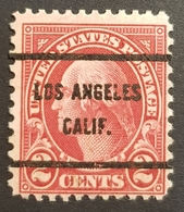 1923,  George Washington, Los Angeles, Calif. Preoblitere, Precancel, Vorausentwertung,United States Of America, USA - Voorafgestempeld